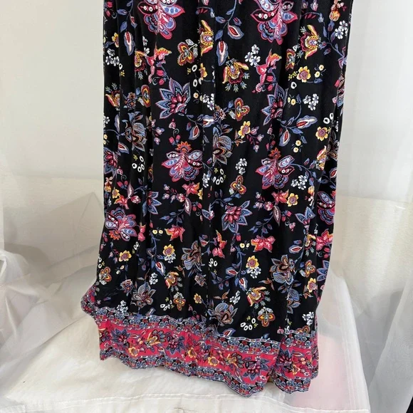 Women’s Xhilaration Multicolor Floral Maxi Dress Size XL - Picture 6 of 6